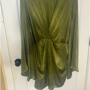 Green cocktail dress